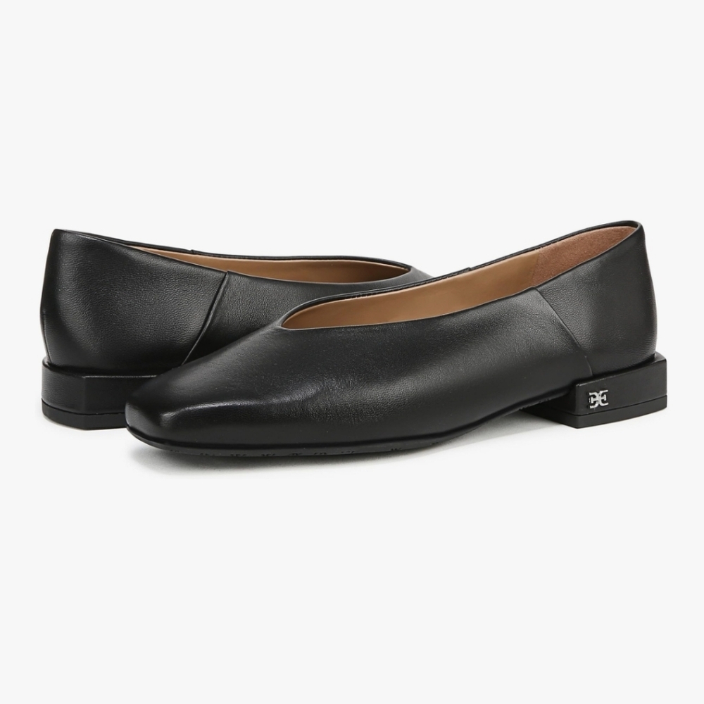 Sam Edelman Black Leather Flats